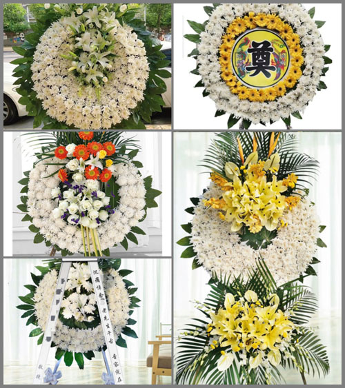 山东青岛黄岛区大村镇新村花圈速递